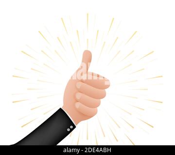„Gefällt mir“, „Feedback“. Post in sozialen Netzwerken. Soziale Medien wie Vektor-Symbol. Stock Vektor