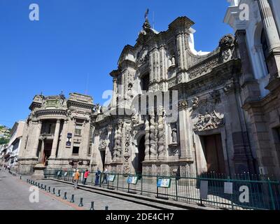 Jesuitenkirche Iglesia de la Compania de Jesus, Quito, Provinz Pichincha, Ecuador Stockfoto