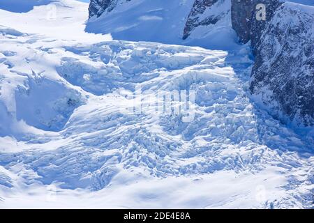 Haengengletscher, Hängegletscher, Wallis, Schweiz Stockfoto