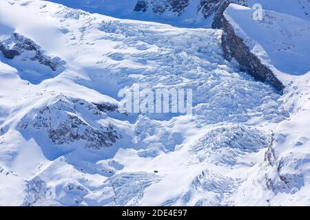 Haengengletscher, Hängegletscher, Wallis, Schweiz Stockfoto