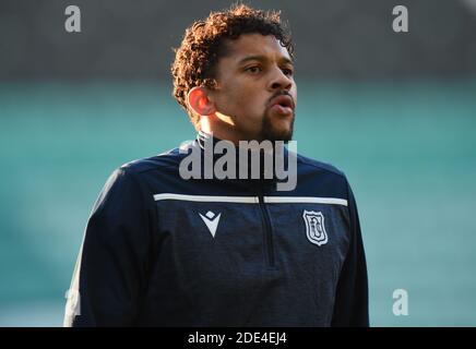 Easter Road Stadium.Edinburgh. Schottland.UK 28. November-20 Betfred Cup Spiel. Hibernian gegen Dundee. Osman Sow Dundee. Kredit: eric mccowat/Alamy Live Nachrichten Stockfoto