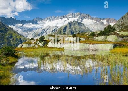 Dammastock, 3630m, Goescheneralp, Uri, Schweiz, Goescheneralp Stockfoto