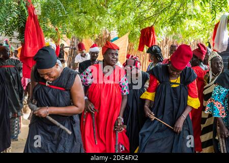 Voodoo Zeremonie in Dogondoutchi, Niger Stockfoto