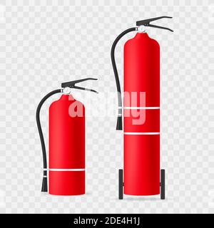 Feuerlöscherschutz isoliert. Vektorgrafik. Stock Vektor