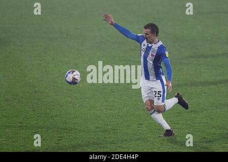 HUDDERSFIELD, ENGLAND. 28. NOVEMBER Danny ward von Huddersfied Town während des Sky Bet Championship Matches zwischen Huddersfield Town und Middlesbrough im John Smith's Stadium, Huddersfield am Samstag, 28. November 2020. (Kredit: Mark Fletcher, Mi News) Kredit: MI Nachrichten & Sport /Alamy Live Nachrichten Stockfoto