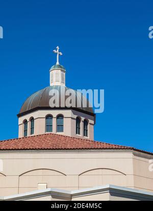 The Woodlands United Methodist Church schöner Campus in The Woodlands, Texas. Stockfoto