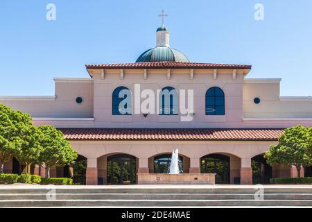 The Woodlands United Methodist Church schöner Campus in The Woodlands, Texas. Stockfoto