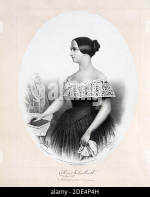 Catharine Norton Forrest drucken können. 1852 Stockfoto