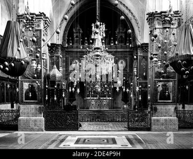 Bildunterschrift: Jerusalem (El-Kouds). Das Innere des Armenischen Klosters - Lage: Jerusalem ca. 1898-1914 Stockfoto