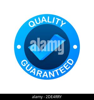 Qualität garantiert. Markieren. Symbol für Premium-Qualität. Vektorgrafik. Stock Vektor