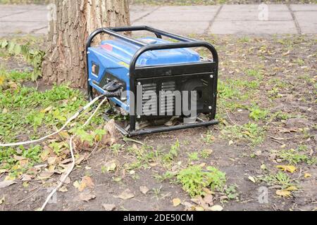 Mobile Backup Generator für Haus Hinterhof, Benzin Portable Generator - Outdoor Power Equipment Stockfoto