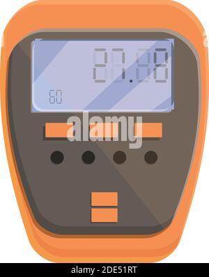 Symbol für Digitalthermometer skalieren. Cartoon der Skala digitale Thermometer Vektor-Symbol für Web-Design isoliert auf weißem Hintergrund Stock Vektor