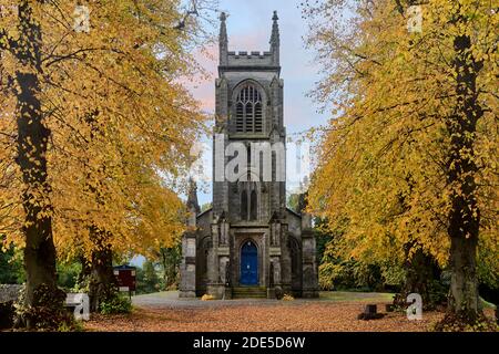 Lecropt Kirk Parish Church, Bridge of Allan, Stirling, Schottland. Zugehörigkeit zur Kirche von Schottland. Stockfoto