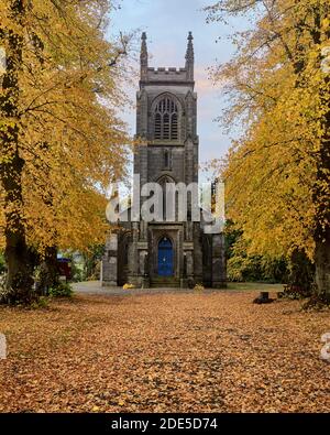 Lecropt Kirk Parish Church, Bridge of Allan, Stirling, Schottland. Zugehörigkeit zur Kirche von Schottland. Stockfoto