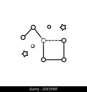 Constellation Icon Element von Space Icon für mobile Konzept und Web-Apps. Das Symbol für die dünne Linienkonstellation kann für Web und mobile Geräte verwendet werden. Premium-Symbol ein Stock Vektor