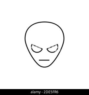Alien Icon Element des Raumes Symbol für mobile Konzept und Web-Apps. Thin Line Alien Icon kann für Web und mobile verwendet werden. Premium-Symbol auf Weiß Stock Vektor