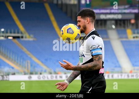 Rom, Italien. November 2020. Rodrigo De Paul von Udinese Calcio während der Serie EIN Spiel zwischen Latium und Udinese im Stadio Olimpico, Rom, Italien am 29. November 2020. Kredit: Giuseppe Maffia/Alamy Live Nachrichten Stockfoto