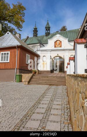 Kirche in Pruchnik. Pruchnik, Subcarpathia, Polen. Stockfoto
