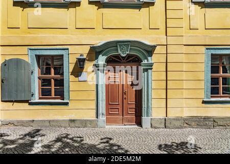 Das Schiller-Haus Weimar ist die ehemalige Residenz von Friedrich Schiller in Weimar, Thüringen, Deutschland, Europa Stockfoto