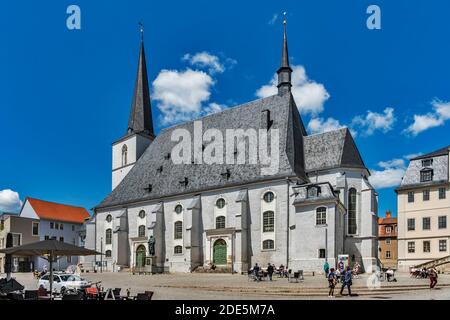 Die Kirche St. Peter und Paul befindet sich auf dem Herderplatz in Weimar, Thüringen, Deutschland, Europa Stockfoto