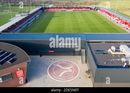 Amsterdam, Niederlande. November 2020. ALMERE, 29-11-2020, Yanmar Stadion, Saison 2020/2021, Almere City Stadion. Yanmar Stadium arial shot Credit: Pro Shots/Alamy Live News Stockfoto