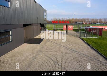 Amsterdam, Niederlande. November 2020. ALMERE, 29-11-2020, Yanmar Stadion, Saison 2020/2021, Almere City Stadion. Yanmar Stadium arial shot Credit: Pro Shots/Alamy Live News Stockfoto