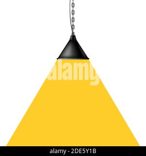 Isolierte Lampe. Moderne Einrichtung. Vektorgrafik Stock Vektor