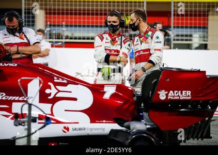 Sakhir, Bahrain. November 2020. Alfa Romeo Racing ORLEN Team, Ambiente während des Formel 1 Gulf Air Bahrain Grand Prix 2020, vom 27. Bis 29. November 2020 auf dem Bahrain International Circuit, in Sakhir, Bahrain - Foto Florent Gooden / DPPI / LM Credit: Gruppo Editoriale LiveMedia/Alamy Live News Stockfoto