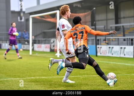 London, Großbritannien. November 2020. *** während des FA Cup 2nd Round Matches zwischen Barnett und Milton Keynes Dons im Hive, London, England am 29. November 2020. Foto von Phil Hutchinson. Nur redaktionelle Verwendung, Lizenz für kommerzielle Nutzung erforderlich. Keine Verwendung bei Wetten, Spielen oder Veröffentlichungen einzelner Vereine/Vereine/Spieler. Kredit: UK Sports Pics Ltd/Alamy Live Nachrichten Stockfoto