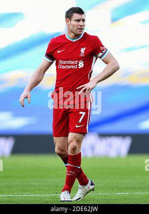 James Milner von Liverpool - Brighton & Hove Albion / Liverpool, Premier League, Amex Stadium, Brighton, Großbritannien - 28. November 2020 nur zur redaktionellen Verwendung - es gelten die DataCo-Einschränkungen Stockfoto