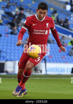 Roberto Firmino aus Liverpool - Brighton & Hove Albion / Liverpool, Premier League, Amex Stadium, Brighton, Großbritannien - 28. November 2020 nur zur redaktionellen Verwendung - es gelten die DataCo-Einschränkungen Stockfoto