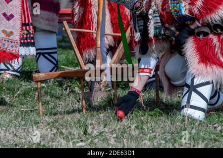 Glushnik Dorf, Sliven Region, Bulgarien - 9. März 2019: Stockfoto