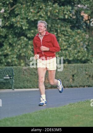 Jimmy Carter Joggen ca. 20. November 1978 Stockfoto