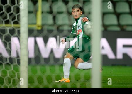 Lommels Manfred Alonso Ugalde Arce im Einsatz bei einem Fußballspiel zwischen Lommel SK und RWDM, Sonntag, 29. November 2020 in Lommel, am 12. Tag Stockfoto