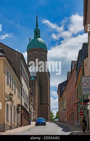 Die Kirche St. Anne an der Grossekirche Straße in Anneberg-Bucholtz, Sachsen, Deutschland Stockfoto