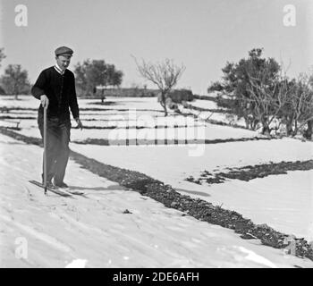 Jerusalem im Schnee. Ca. 1921 1921 Stockfoto