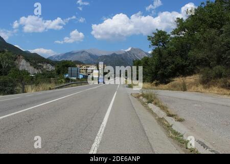 Straße nach Andrra Stockfoto