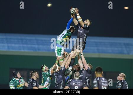 Stadio Monigo di Treviso, Treviso, Italien, 29 Nov 2020, touche während Benetton Treviso vs Dragons Rugby, Rugby Guinness Pro 14 Spiel - Foto Alfio Guarise / LM Stockfoto
