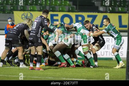 Stadio Monigo di Treviso, Treviso, Italien, 29 Nov 2020, Maul von treviso während Benetton Treviso vs Dragons Rugby, Rugby Guinness Pro 14 Spiel - Foto Alfio Guarise / LM Stockfoto