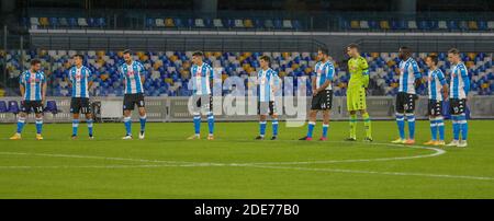 Neapel, Kampanien, Italien. November 2020. Während der italienischen Serie A Fußballspiel SSC Napoli gegen AC Roma am 29. November 2020 im San Paolo Stadion in Neapel.im Bild: SOCCER NAPOLI Credit: Fabio Sasso/ZUMA Wire/Alamy Live News Stockfoto