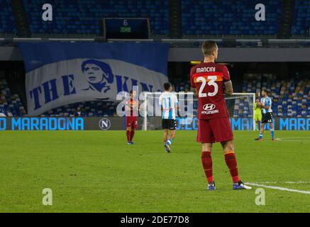 Neapel, Kampanien, Italien. November 2020. Während der italienischen Serie A Fußballspiel SSC Napoli gegen AC Roma am 29. November 2020 im San Paolo Stadion in Neapel.im Bild: Kredit: Fabio Sasso/ZUMA Wire/Alamy Live News Stockfoto