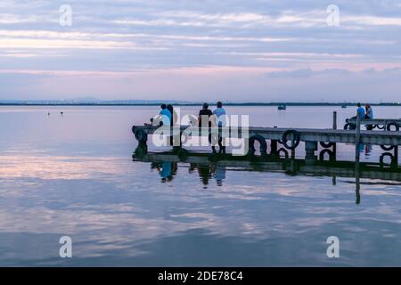 Embarcadero de El Saler. Stockfoto