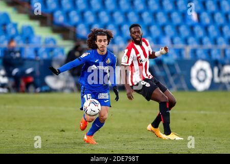 Marc Cucurella von Getafe während der spanischen Meisterschaft La Liga Fußballspiel zwischen Getafe CF und Athletic Club de Bilbao am 29. november 2020 im Coliseum Alfonso Perez Stadion in Getafe, Madrid, Spanien - Foto Oscar J Barroso / Spanien DPPI / DPPI / LM Stockfoto