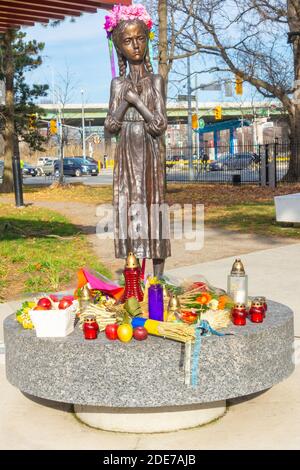 Holodomor Denkmal für die Opfer der Hungersnot 1932-1933 gewidmet In der Ukraine als Ergebnis der Politik unter Joseph Stalin Stockfoto