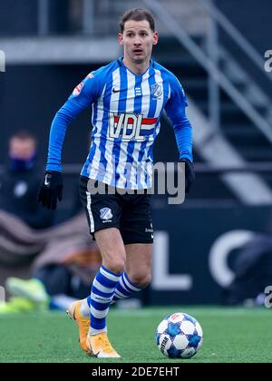EINDHOVEN, NIEDERLANDE - NOVEMBER 29: Joey Slegers vom FC Eindhoven während des niederländischen Keukenkampioendivisie-Spiels zwischen FC Eindhoven und De Graafschap Stockfoto