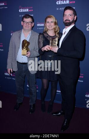 Nicolas Naegelen, Sophie Frilley und David Frilley bei der Verleihung des Cesar et Techniques 2019 Awards im Pavillon Cambon in Paris, Frankreich am 08. Januar 2019. Foto von Aurore Marechal/ABACAPRESS.COM Stockfoto