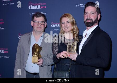 Nicolas Naegelen, Sophie Frilley und David Frilley bei der Verleihung des Cesar et Techniques 2019 Awards im Pavillon Cambon in Paris, Frankreich am 08. Januar 2019. Foto von Aurore Marechal/ABACAPRESS.COM Stockfoto