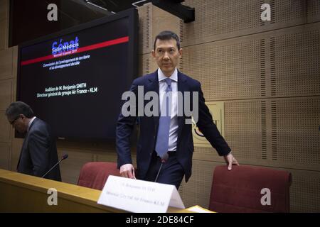 Air France - Benjamin Smith, CEO von KLM, während eines Senatsausschusses im Senat in Paris am 16. Januar 2019. Foto von Eliot Blondt/ABACAPRESS.COM Stockfoto