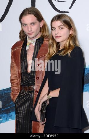 Lukas Ionesco und Gast bei der Dior Homme Menswear Herbst/Winter 2019-2020 Show im Rahmen der Paris Fashion Week in Paris, Frankreich am 18. Januar 2019. Foto von Aurore Marechal/ABACAPRESS.COM Stockfoto