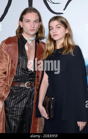 Lukas Ionesco und Gast bei der Dior Homme Menswear Herbst/Winter 2019-2020 Show im Rahmen der Paris Fashion Week in Paris, Frankreich am 18. Januar 2019. Foto von Aurore Marechal/ABACAPRESS.COM Stockfoto